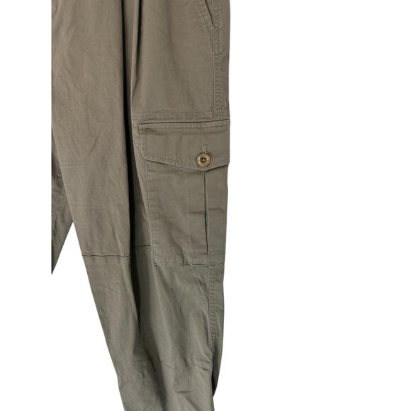 Lauren Ralph Lauren Black Label Beige Quiet‎ Luxury Cargo Pants Size 8 Petite - Picture 4 of 12